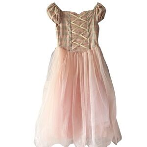 NWT‎ Trish Scully Pink Plaid Princess Dress Girls Sz 10 Formal Vacation Holiday